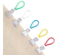 Pinces À Torchons Pour Cuisine,5 Pièces Multicolores - Petits Clips Métalliques Torchon - pour cuisiniers locataires parents appartement camping-car placard garage sous-sol buanderie atelier d'art cha