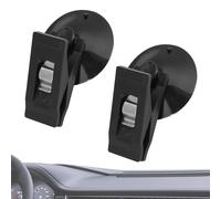 Pinces à ventouse - Attaches de voiture multifonctions, pinces légères en ABS de 10 cm de diamètre, fixations de rideaux pare- intérieurs, rangement de cartes de visite | Outils d'organisation p