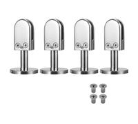 Pinces À Verre 304, 4 Pièces, Support De Réglable, Clip For Étagère En 8mm, Panneaux Avec Tige 40/60mm éQuerre Pour Verre(Rod length 14x60mm)