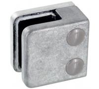 Pinces à verre carré 45x45 mm pour garde-corps - support plat - inox 316 Design Production