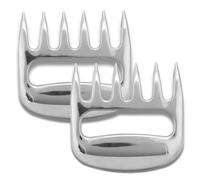Pinces à viande en acier inoxydable, griffes d'ours Broyeur de viande Pinces de déchiquetage de porc effiloché pour déchiqueter la manipulation et la sculpture des aliments du fumoir de gril ou de la