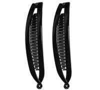 Pinces banane pour femme - Pinces à cheveux à double griffe, barrettes peigne à crin | 2 accessoires de mode de coiffure, barrette, pince à cheveux forte tenue, outil de coiffure pour femmes et filles