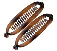Pinces banane pour femme - Pinces à cheveux à double griffe, barrettes peigne à crin | 2 accessoires de mode de coiffure, barrette, pince à cheveux forte tenue, outil de coiffure pour femmes et filles