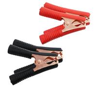 Pinces Câbles Batterie Auto 1000a Pinces Crocodile pour Câbles 9cm, Pliers Batterie avec Gaine Isolante, Utilisé pour le Câble de Saut-Démarrage de la Batterie de voiture (4 Pièces)