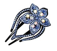 Pinces Canard Fleurs strass résine élégantes | Pinces Clips Canard pour Coiffure Pour Cheveux Longs -Longs Épais Fins Maison Extérieur Mariage Fête Anniversaire