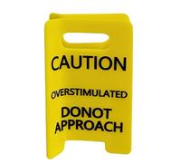 Pinces Cheveux Caution Overstimulated, Pince Cheveux Humoristique Overstimulateds Do Not Approach, Pince Cheveuxs Antidérapantes Overstimulated Sign, Pinces Cheveuxs Fantaisie Caution Overstimulateds