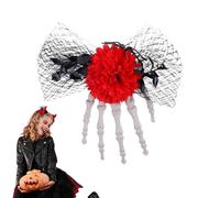 Pinces Cheveux Halloween - Barrettes Squelette, Accessoires Effrayants | Pince À Main Macabre Pour Coiffures De Fête, Création Ambiance Horrifique Pour Soirées Masquées, Cosplay Et Jeux De Rôle, Acces