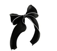 Pinces Cheveux Nœud Elegant French Pearl Streamer Bow Hairpin For Women Ponytail, Duckbill Clip Chiffon Head(Color 2)