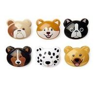 Kikkerland Pinces pour sachet Chien – 6 unités, 13 gallons, multicolore, résistant et recyclable