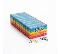 Pinces colorées Leonecolor N°2 - mm. 26 - Queue de 10 boîtes de 100 pièces. - Fabriqué en Italie.