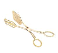 Pinces Comestibles, Alliage De Zinc Pinces À Salade Légères Pinces À Pain Cuisine Accessoires De Cuisson Salade Cuisson Bbq Cake Outils À Pain - 23x5cm Or