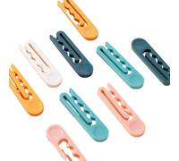 Pinces Coupe-Vent Pour Crochets À Linge, 10 Pièces, Pinces Pour Suspendre Des Vêtements Multicolore