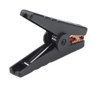 Pinces crocodile professionnelles 100 A pour pinces crocodiles pour testeur de tension - Prise sûre et robuste 95 mm (noir)