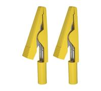 Pinces crocodiles efficaces avec fiches banane de 2 mm pour améliorer la stabilité des signaux dans différents réglages de pinces résistantes