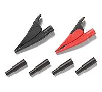 Fluke AC285-FTP Jeu de pinces crocodiles de sécurité enfichable 4 mm CAT III 1000 V, CAT IV 600 V