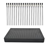 Pinces Crocodiles pour Modelisme 20Pcs TIMESETL 19CM Pince Crocodile Aérographe avec Support de Base Peinture Modelisme, Support Peinture Maquette pour Cartes, Loisirs, Photos, Mémo