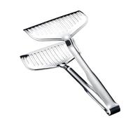 Pinces Cuisson Métal - Pinces Alimentaires Acier Inoxydable | Pince Barbecue | Ustensiles Cuisine Antrapants Résistants Chaleur, Spatule Double Face Épaissie pour Griller Steak Frire Sandwiches