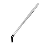 Pinces d'alimentation pour reptiles : pinces en acier inoxydable, poignée avec pointe en caoutchouc, design long et droit, manipulation sûre de l'alimentation pour dragons barbus, lézards, serpents,