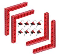Pinces d'angle - Gabarit de positionnement en d'aluminium | Outil de serrage de précision à angle droit | Carrés de 90 degrés | pour le travail du bois, tiroirs, armoires, boîtes, cadres