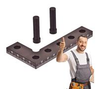 Pinces d'angle - Règle carrée de 90 degrés, équerres d'encadrement multifonctions - Pour mesurer et positionner dans la menuiserie, la construction de meubles et d'ateliers