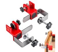 Pinces d'armoire - Ensemble de gabarit de montage d'armoire réglable, kit d'outils d'alignement de cadre de précision, clips de support d'installation stables pour le positionnement des panneaux