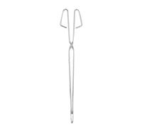 Pinces de barbecue en acier inoxydable pinces de ciseaux à poignée étendue lourds pour le pic de poubelle à pince à charbon de bois grillé extérieur 55 cm