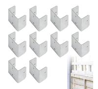 Pinces de clôture, collier de serrage carré, support antirouille avec fixation multi-angles, matériel durable pour banc de ferme, jardin