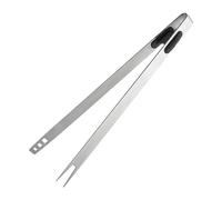 Pinces De Cuisine Acier ydable Fourchette À Frire Anti-Brûlure Double