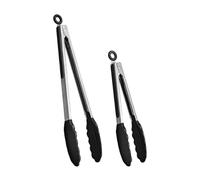 Pinces de cuisine en acier,2 pièces en acier inoxydable pour service - pinces antidérapantes pour aliments pour installation grille friture cuisson service fête camping salade barbecue