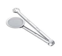 Pinces de Cuisine - Passoire À Huile En Acier Inoxydable - Ustensiles de Service pour Aliments Frits de Cuisine,pour Extérieur Camping Pique-nique Maison Grillade BBQ Salade Steak Buffet