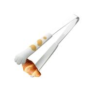 Pinces de cuisine patte de chat, petites pinces patte de chat, Pinces en caoutchouc alimentaire en acier inoxydable, résistantes à la chaleur, petites et polyvalentes, en acier inoxydable, po