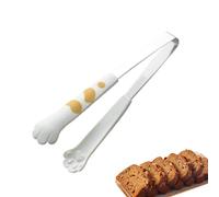 Pinces de cuisine patte de chat, petites pinces patte de chat | Pinces mignonnes en forme de de, antidérapantes en acier inoxydable, résistantes à la chaleur, polyvalentes et, pour l