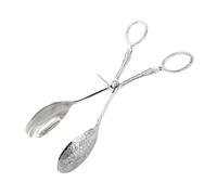 Pinces de cuisine, Pince à gril de type ciseaux for salades alimentaires BBQ argent or 23 cm(Silver)