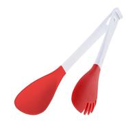 Pinces de cuisine polyvalentes en Silicone, idéales pour les nouilles, les légumes et la viande, poignée confortable, Buffet en élastomère