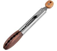 Pinces de cuisine pratiques multi-usages en bois pour la cuisson des grillades et la fabrication de salades antiadhésives