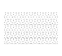 Pinces de Grille de Plafond en Acier galvanisé Durables, 100 Crochets de Suspension, Clips de Crochet de Plafond Faciles à Installer pour la Décoration de Fête de Mariage, 2,4 X 1 X 0,1 Pouces