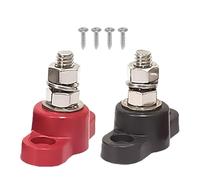 Pinces de jonction de batterie - 1 paire de montants électriques pour voitures et bateaux pour charges , connecteurs de circuit rouge noir pour une distribution fiable d'énergie | Modification
