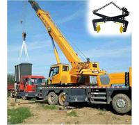 Pinces de Levage pour Pierres, Pinces de Levage Réglables Robustes En Acier Au Manganèse pour Pierres, Conception À Mandrin En Caoutchouc - Outil Durable et Polyvalent pour Un Levage En Tout