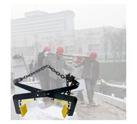 Pinces de levage réglables noires à maillons de chaîne, pince verticale avec coussinets en caoutchouc antidérapants, outils de levage robustes pour usine et mine (ouverture de 30 à 51,1 cm)
