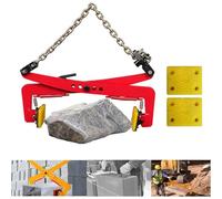 Pinces de Levage Robustes avec des capacités de Charge de 772 lb/1102 lb/2480 LB - Pinces réglables de Type J pour Dalles de Granit avec mandrins antidérapants remplaçables, adaptées à la ma