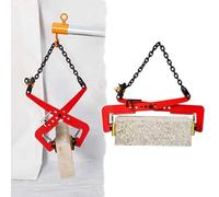 Pinces de levage robustes en granit - Chaîne réglable avec écrou autobloquant, support vertical pour panneaux de marbre et de pierre (capacité de 600 kg)