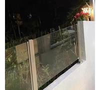 Pinces de panneau for la conception Anti-collision des colonnes de garde-corps de plate-forme et pinces de connexion for clôtures de balcon de cour(Platform corner column,85cm(33.5in))