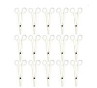 Pinces de Piercing Blanches 15 Pièces, en Plastique, Jetables | Outil pour Nombril et Septum Nasal, Usage Corporel, Opération Simple, Service Mobile