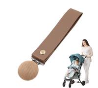 Pinces de plafond pour poussette pour tout-petits - PU et bois - Pinces de couverture tendance pour poussette pour protéger contre le froid, clip de couverture pour bébé | Clips de sécurité pour