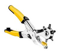 Pinces de poinçonnage rotatives, outils de poinçonnage pour maroquinerie | Pince de poinçonnage à ruban pour poinçonneuse rotative lourde,Perforateurs professionnels, 6 tailles, sauve-lav