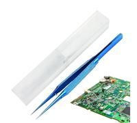 Pinces de précision, pinces à cheveux fins non magnétiques avec boîte de rangement, pinces à pointe fine de précision, outil de réparation de téléphone en