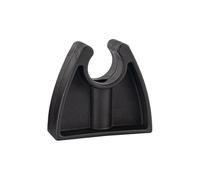 Pinces de rangement pour poteau de bateau - Support de lampe de poche noir pour bateau | Support pour crochet d'organisation de pont, mur, bateau, quai de kayak, lampe de poche