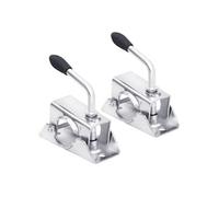 vidaXL Pinces de roue de jauge 2 pcs 13,5x6,5x14 cm Acier galvanisé 152245