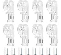 Pinces de sécurité aveugle, 8 guides de cordon aveugle, crochet à clip en P, crochet de fixation de guide-câble, clips aveugles transparents robustes pour rouleau de perles
