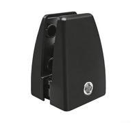 Pinces de séparation réglables en aluminium pour écrans de 2 à 18 mm, supports de séparation de bureau robustes, clips d'écran d'intimité à installation rapide, blanc/noir/argenté (noir)